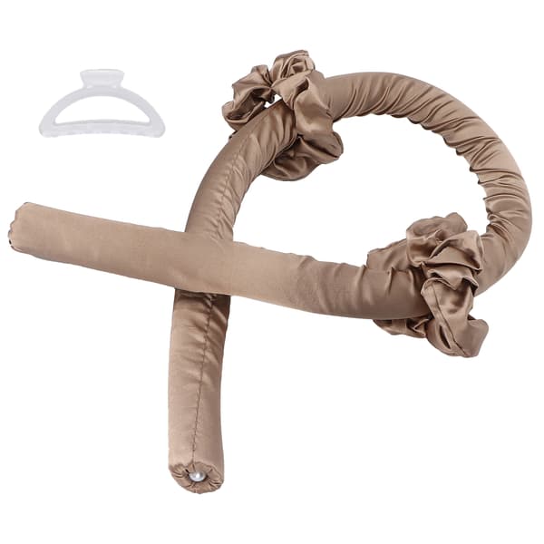 DIY Varmløs Hårkrølling Verktøy Ingen Varme Hårruller Hodebånd Khaki