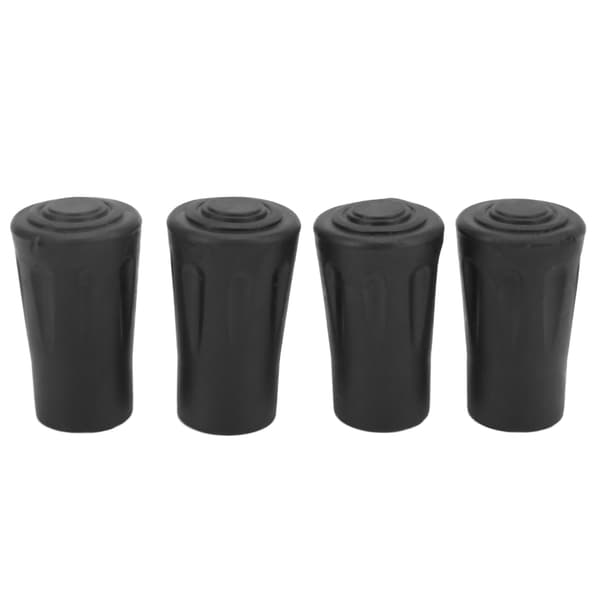 4 gummi erstatningstupper for turstaver med 12 mm hulldiameter