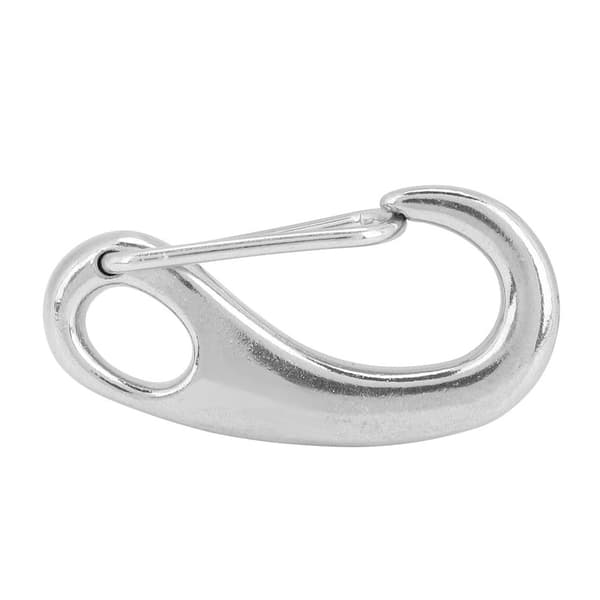 316 Rustfritt Stål Dykkersnapkrok Klips Boltsett 50MM Hvit