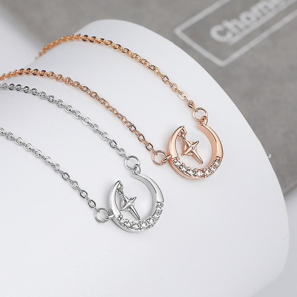 Halsband Unik Vintage Moon And Star Fashion Smycken Ac7826 90