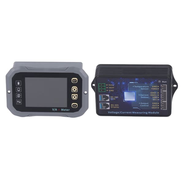 Batterimonitor 400A 2,4-tums Ultra Clear Display Shunt 0-120V Spänningsströmmätare