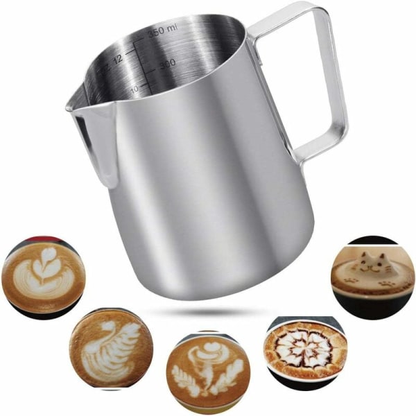 Home Novelty Flower Cup Kaffemaskine i rustfrit stål (350 ml skala)