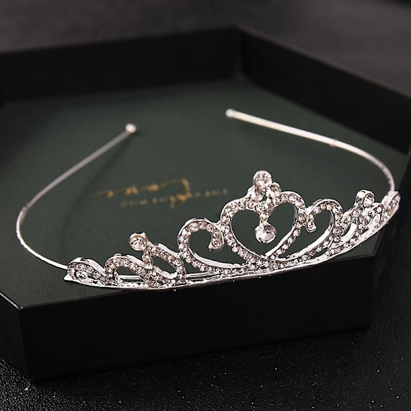 Prinsess Tiaror För flickor Födelsedag Krona Kvinnor Performance Hårstyling Strass Inläggningar hår