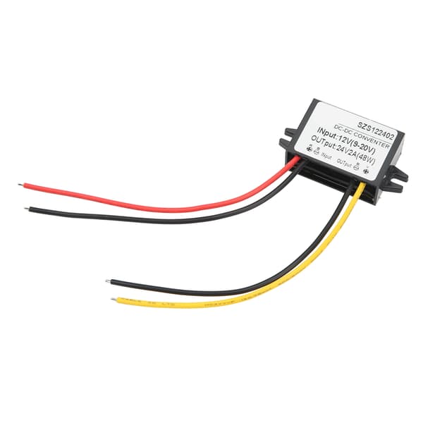 DC til DC Step Up Modul IP67 Vanntett PP-kasse Boost Spenningsomformer 12V 9-20V til 24V 2A