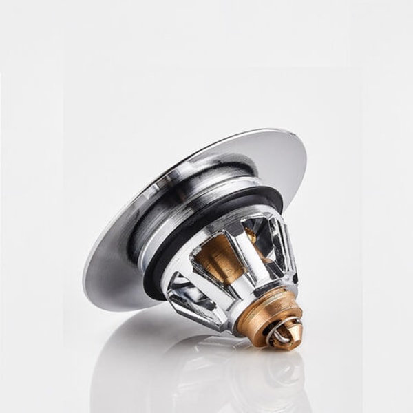 Badkarspropp Handfat Avloppsfilter Universal Handfatstoppare (svart 37 mm hel kopparstudskärna)