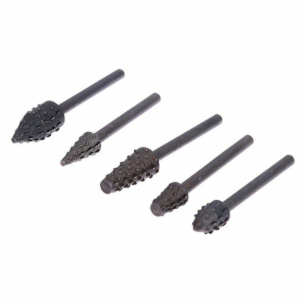 10-pakkaus 1/8" kahvan puunhionta Rasp- set