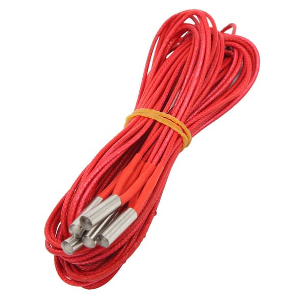 5 stk. 24V 40W DC Varmelegeme Patron Rustfrit Stål 6x20mm 1.5m 4.92ft 3D Printer Tilbehør