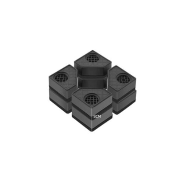 Tvättmaskins antivibrationsdyna - 4- set bullerreducerande tvättmaskinsbas - universum Halkfri höjd 4,5 cm