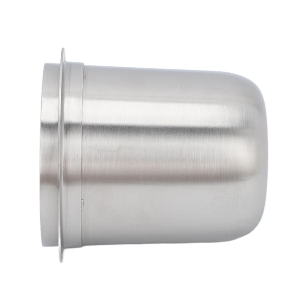 Universal Håndfri Inverted Kaffe Pulver Kop i Rustfrit Stål 150ml - Sølv