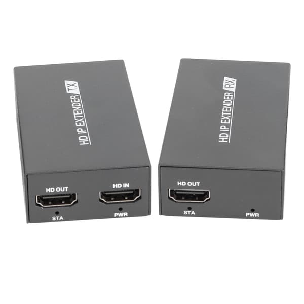 HDMI Extender Sender Mottaker Signaloverføring 110-240V US Plug