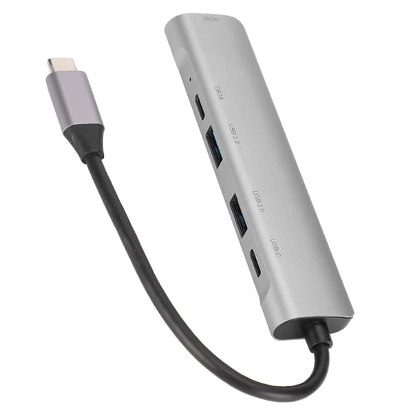 5-i-1 USB C Hub HDMI 4K 2K 30Hz TV-projektor Videoadapter USB 3 0 2 0 Dokkingstasjon