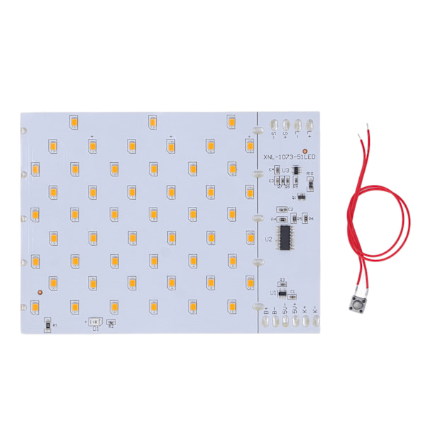 Fleksibel LED-panel med 3 lysmoduser for solsimulert stearinlyslampe 5-6V