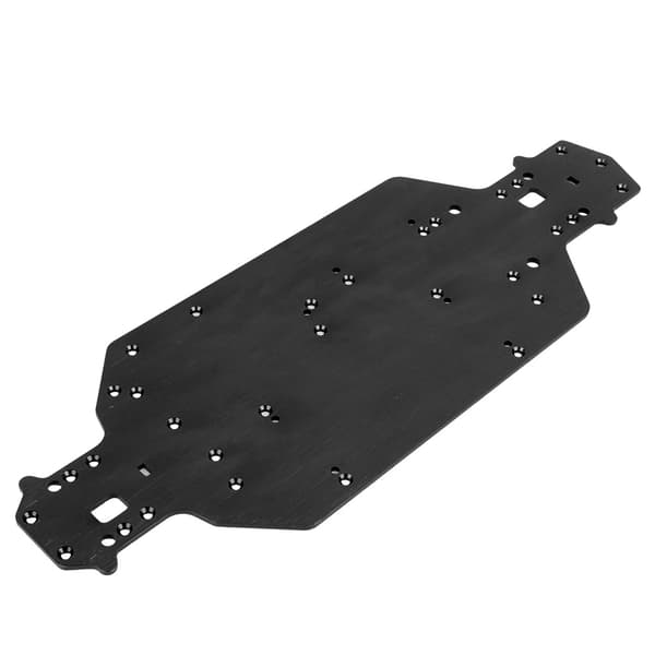 Opgraderingsdele til chassis i aluminiumslegering, tilbehør kompatibelt med HSP 03001 RC bilmodel, sort