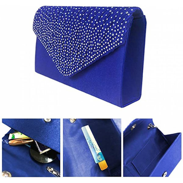 Kvinder Aften Håndtasker Brude Bryllup Taske Håndtaske A916-147 Blue