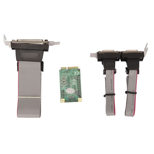 Mini PCIe Combo Seriel Parallel Udvidelseskort 6Gbps 2 RS232 Porte 1 DB25 Pin PCI Express til Printer LPT Port