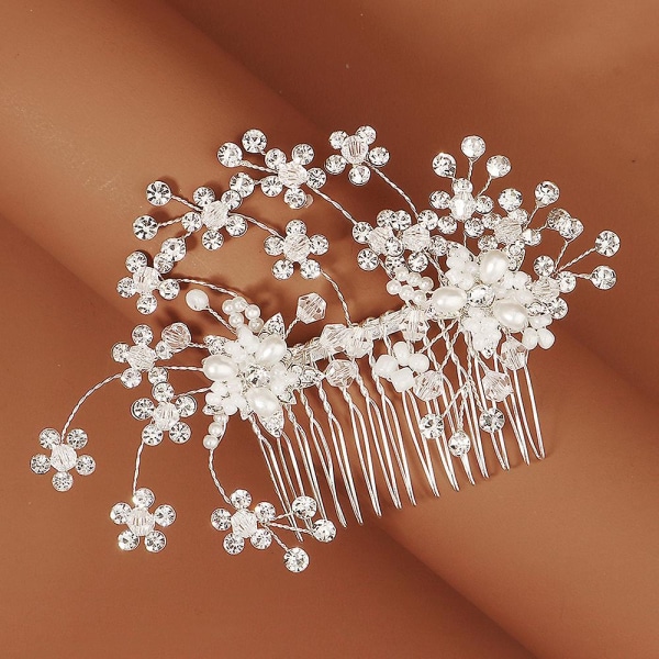 Hårnål i ældgammel stil Pearl Haircomb Super Fairy Tassel-hår Klassisk hårnål