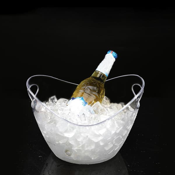 4L Klar Plastik Ispand til Vin Champagne Ølflasker