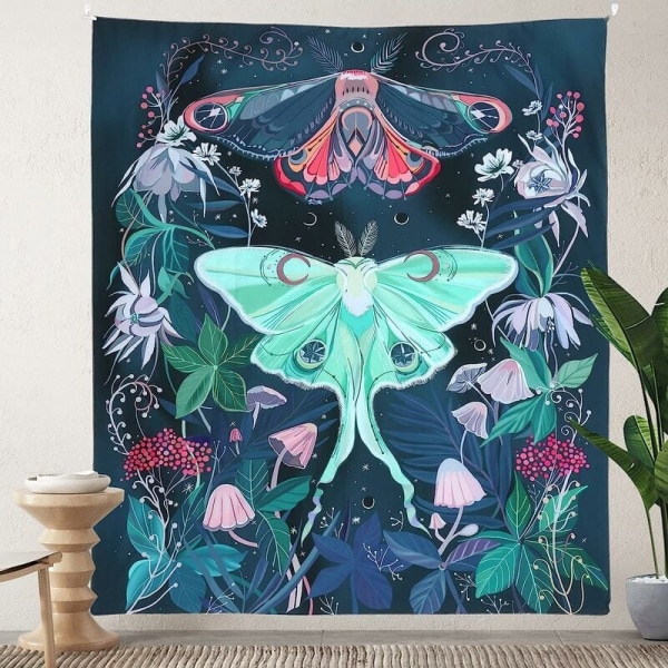 Vägghängande gobeläng Triumph Butterfly Pattern 150*130cm Print affisch, Mystery Gobestry, Heminredning i sovrummet