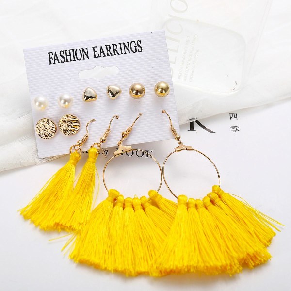 Örhängen Set Tofsar Modesmycken B2353 SJQ023
