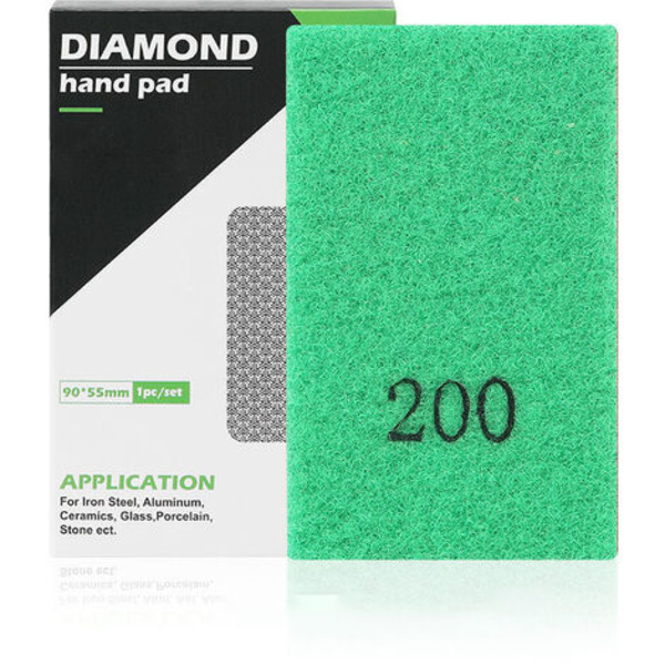 Diamant håndslibeblok, poleringshåndpuder til polering af sten, glas, fliser, beton, granit, marmor, 2063-200#