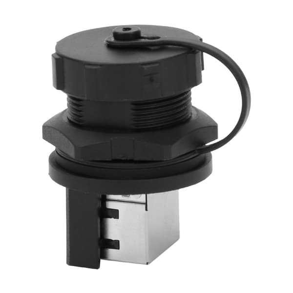 2st RJ45 180 Grader Utomhus Vattentät IP67 Ethernet Adapter