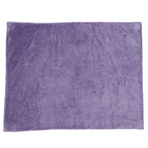 Vinter Varm Vaskbart Kæledyrs Fleece Tæppe Lilla 59x38cm