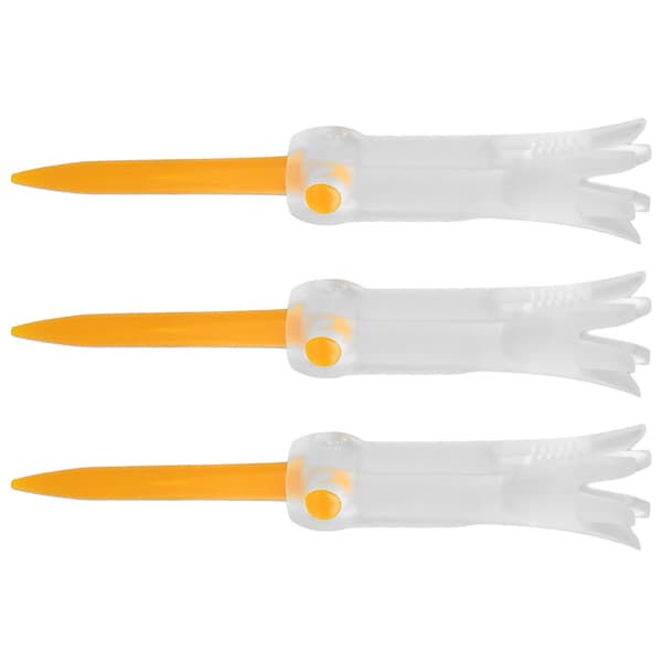 Vikbar Antiflygande Roterande Golf Tränings Tee Kulstift Orange