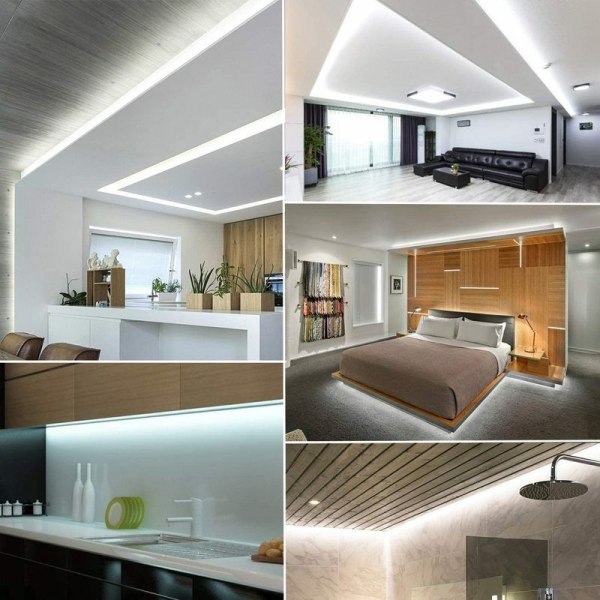 20M LED-repljus Vattentät inomhus/utomhus IP44 repljus Cool White String Light Strip Lights, för utomhus, trädgård,