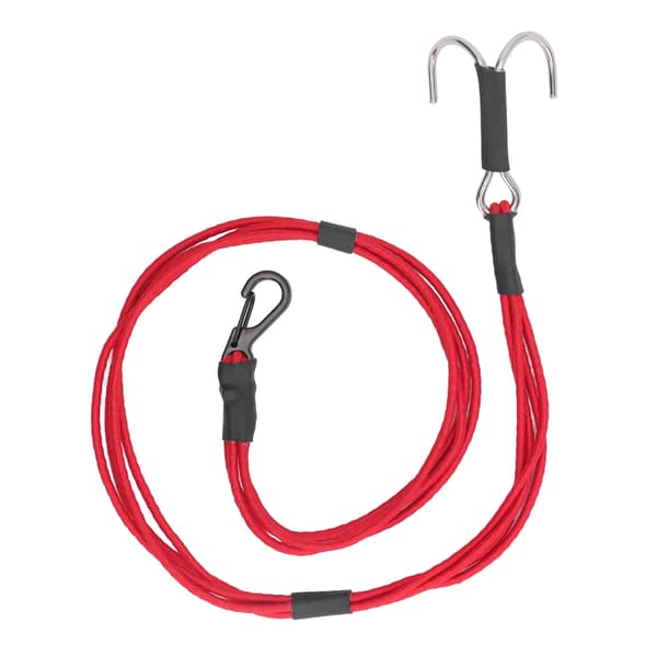 RC Crawler Kinetic Winch Strap Elastisk Rednings Træk Trailer Genopretningsrem med Kroge til 1/10 1/8 Skala RC Bil Rød