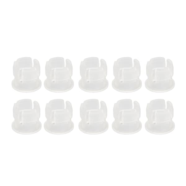 200 stk. hvide plastik LED-holder monteringsclips til 5 mm flade lysdioder