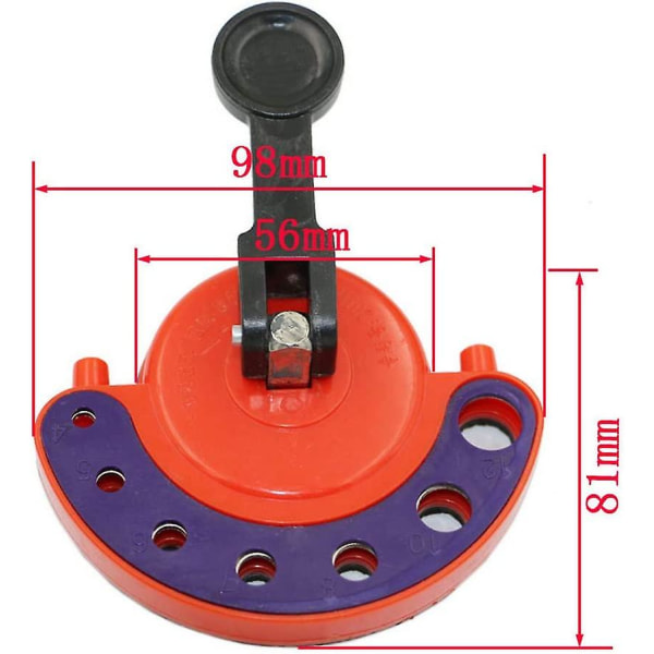 4-12 mm justerbar huldiameter Savglasborespids Styreglas Keramisk flise hulåbningslokalisering til boring af glas, keramiske fliser, marmor.