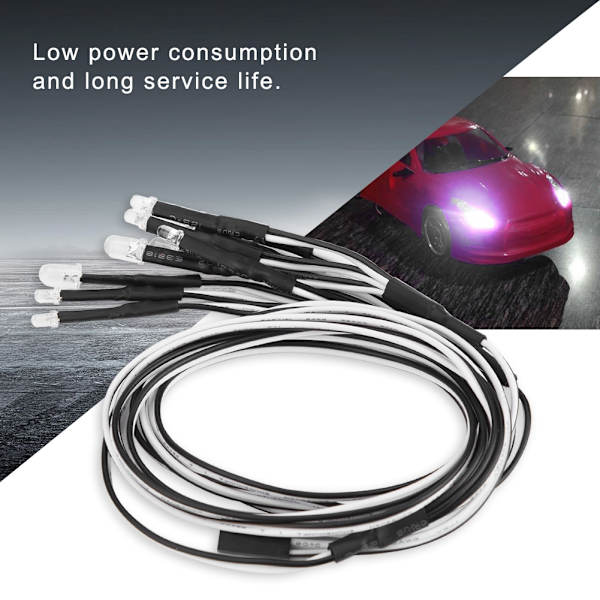 RC-model Driftbil Tilbehør - 10 stk 5mm/3mm LED-lys
