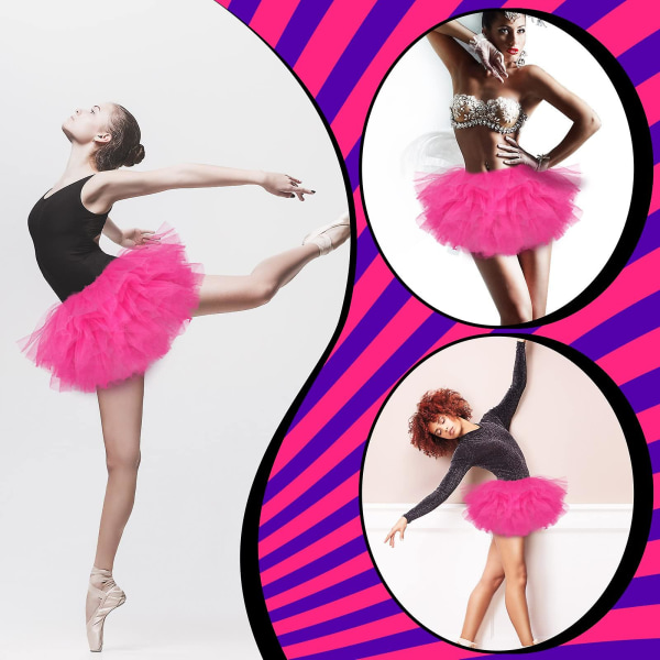 Voksen Tutu nederdel til kvinder, teenagere ballet nederdele purple