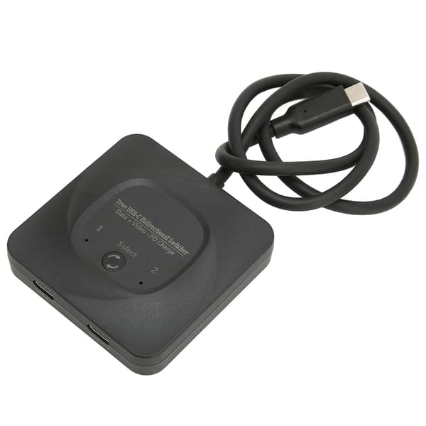 USB C Switch 2 i 1 Udgang Plug and Play 8K 60Hz HD Bi-direktionel Switch Splitter med Strømindikator til Computere
