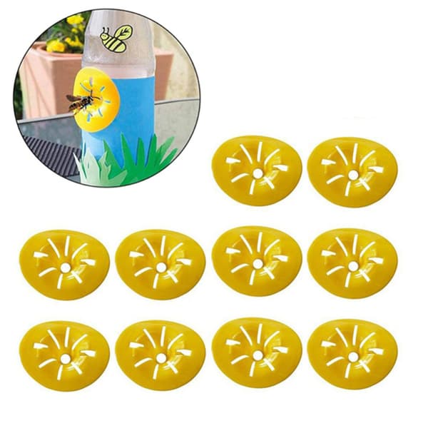 10-pack Bi-fälla Hängande Gul Blomformad Insektsfångare