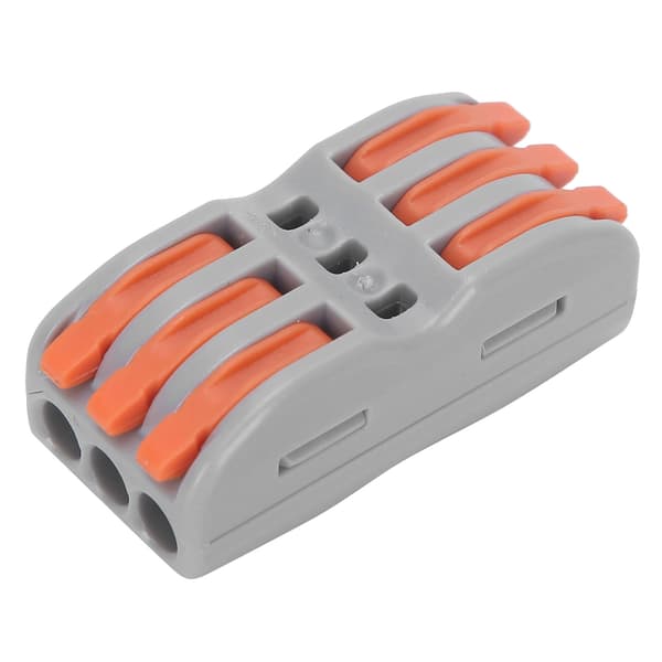 50 stk. LED Terminal Block Quick Connect Kompakt Blød Hård Ledningsstik Industritilbehør SPL-3