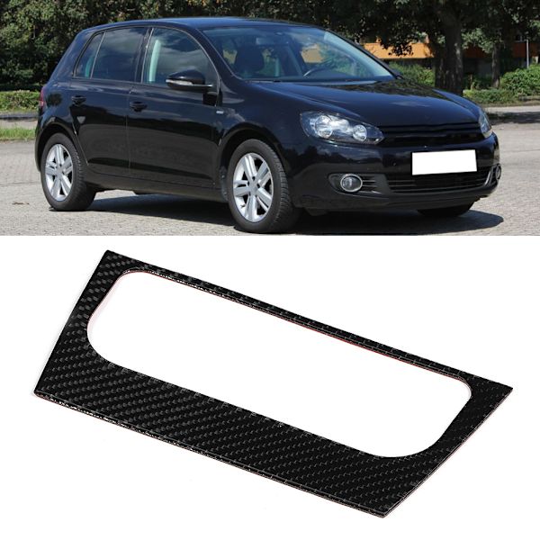 Kulfiber Airconditionering Switch Panel Frame Trim Sticker Passer til R MK6 2008-2012