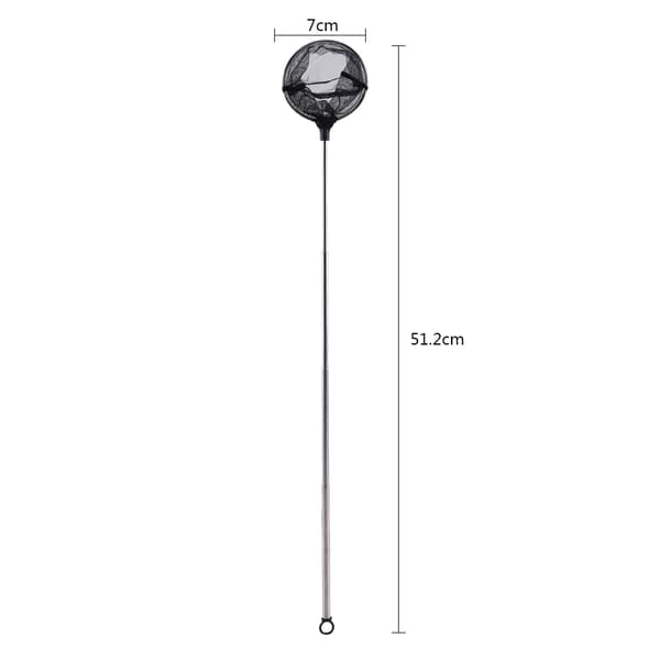 Justerbart Mini Teleskopisk Akvarium Fisk Reke Landing Net