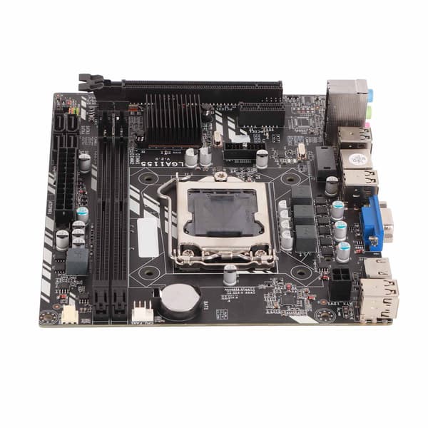 H61M Bundkort 1155 Pin DDR3 Dual Channel Quad Core VGA HDMI Stabil Strømforsyning Computer