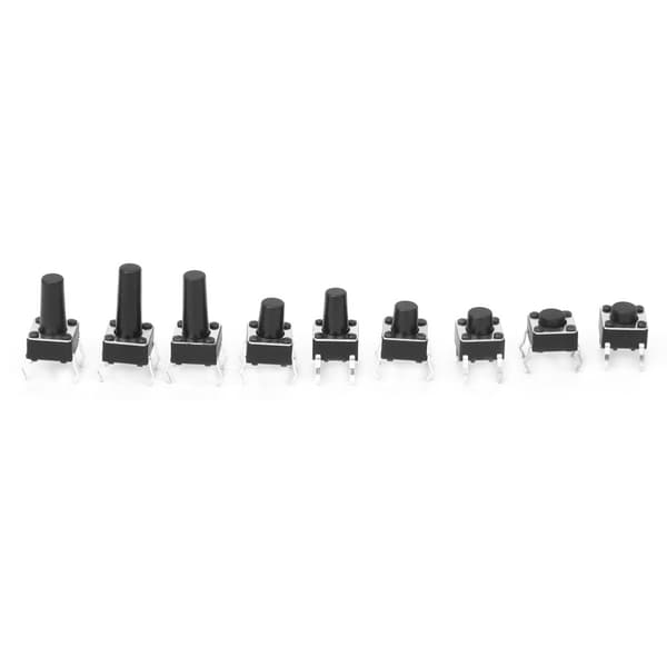 Vattentät Micro Tact Switch 100st 10 Värden 6x6x4.3-13mm