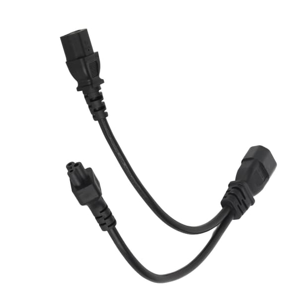 IEC 320 C14 til C13 og C5 Y-splitter strømkabel 10A 250V