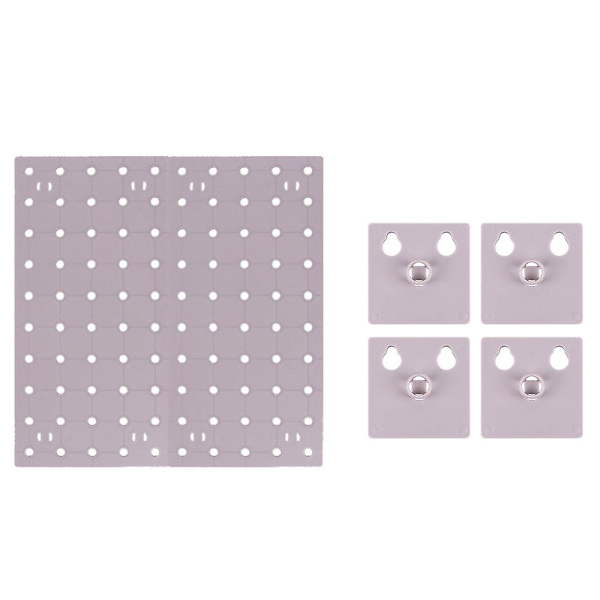Wall Control Pegboard Rack Horisontal Pegboard - Let at installere Peg Boards L grey
