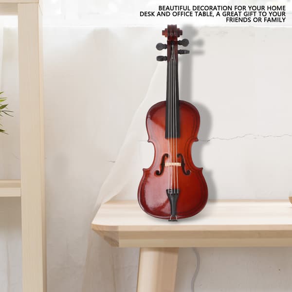 10 cm Mini Träcello Modell Instrument Musikgåvor Heminredning