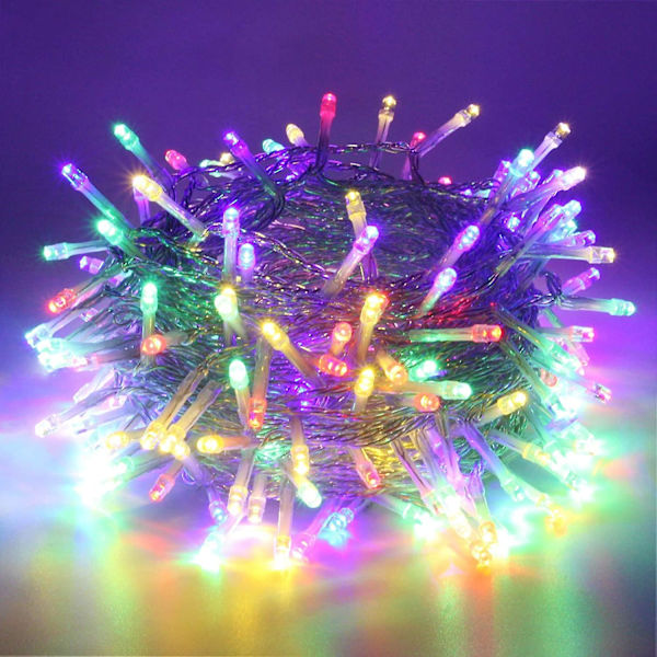 LED Gypsophila juhlavalot 10 metriä 100 valoa takatulpalla (väri),