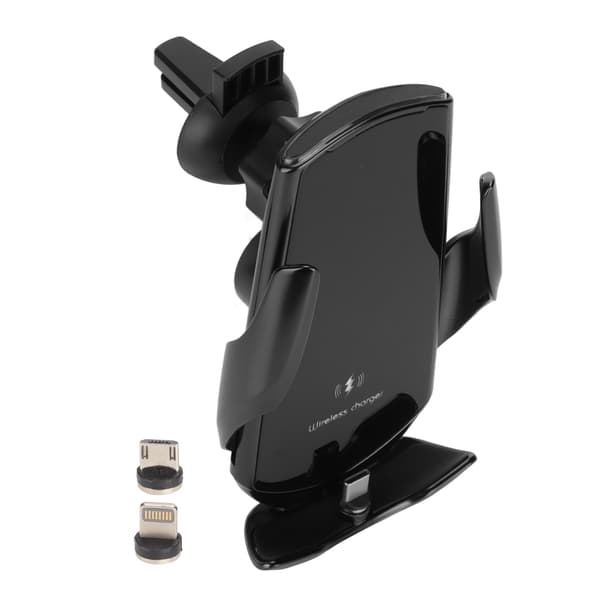 Smart Sensor Trådløs Magnetisk Oplader Luftventilholder Q3 15W Hurtig Opladning Sort