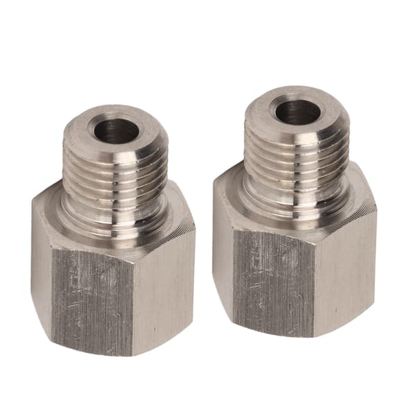 1/8in NPT til M10 X 1.0 han manometeradapter lækagesikker rustfrit stål universal til biler