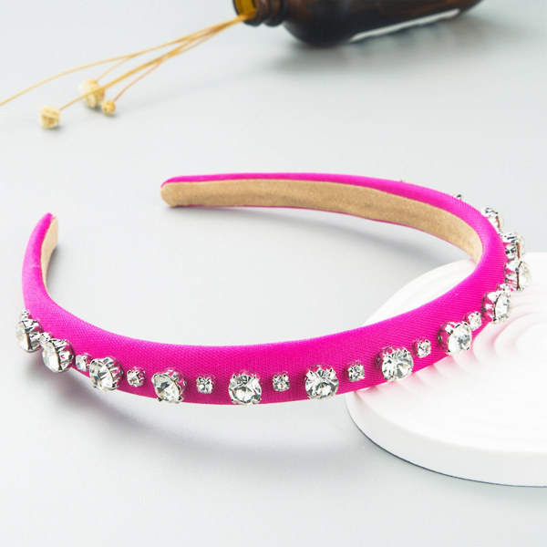 Rhinestone Fine Edge Hårband för kvinnor Fashionabla håraccessoarer Green