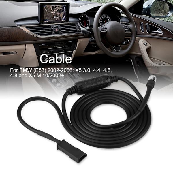 3-Pin AUX Ljudkabel Adapter för E39 E46 E53 X5 16:9 CD-spelare Navigation