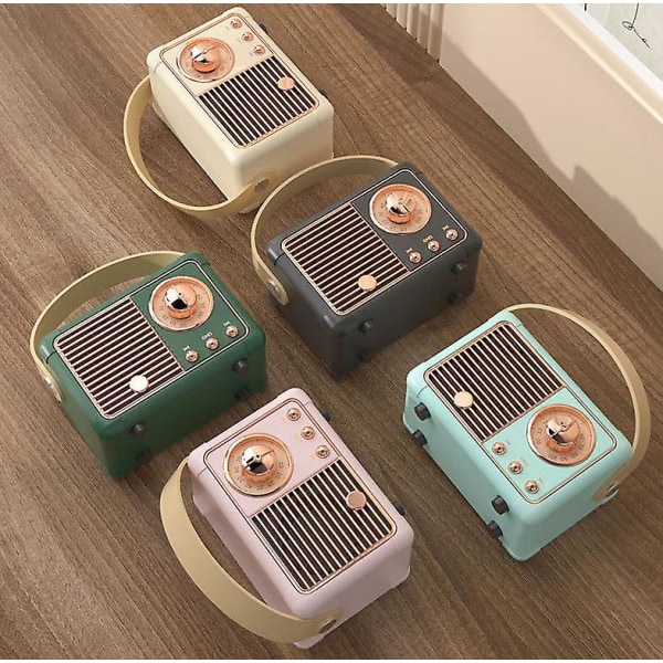 Retro bærbar lyd, nostalgisk mini Bluetooth-højttaler
