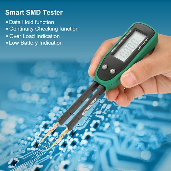 MASTECH MS8910 Smart Digital SMD Handhållen Resistans Kapacitans Testare Batteri Ingår Ej